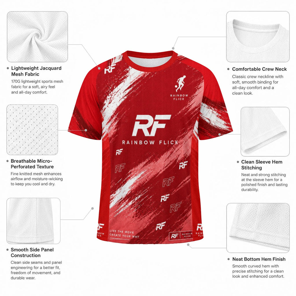 Rainbow Flick Crimson Jersey