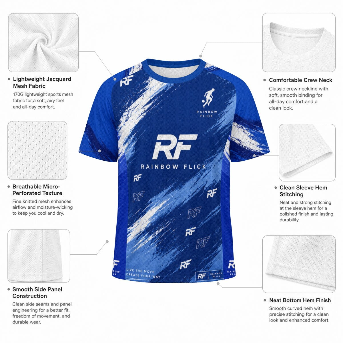 Rainbow Flick Ocean Jersey