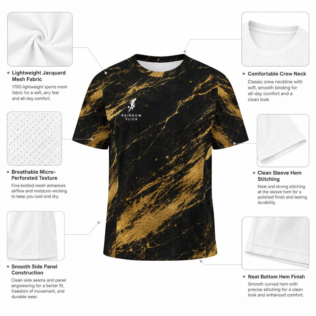 Rainbow Flick Onyx Gold Jersey